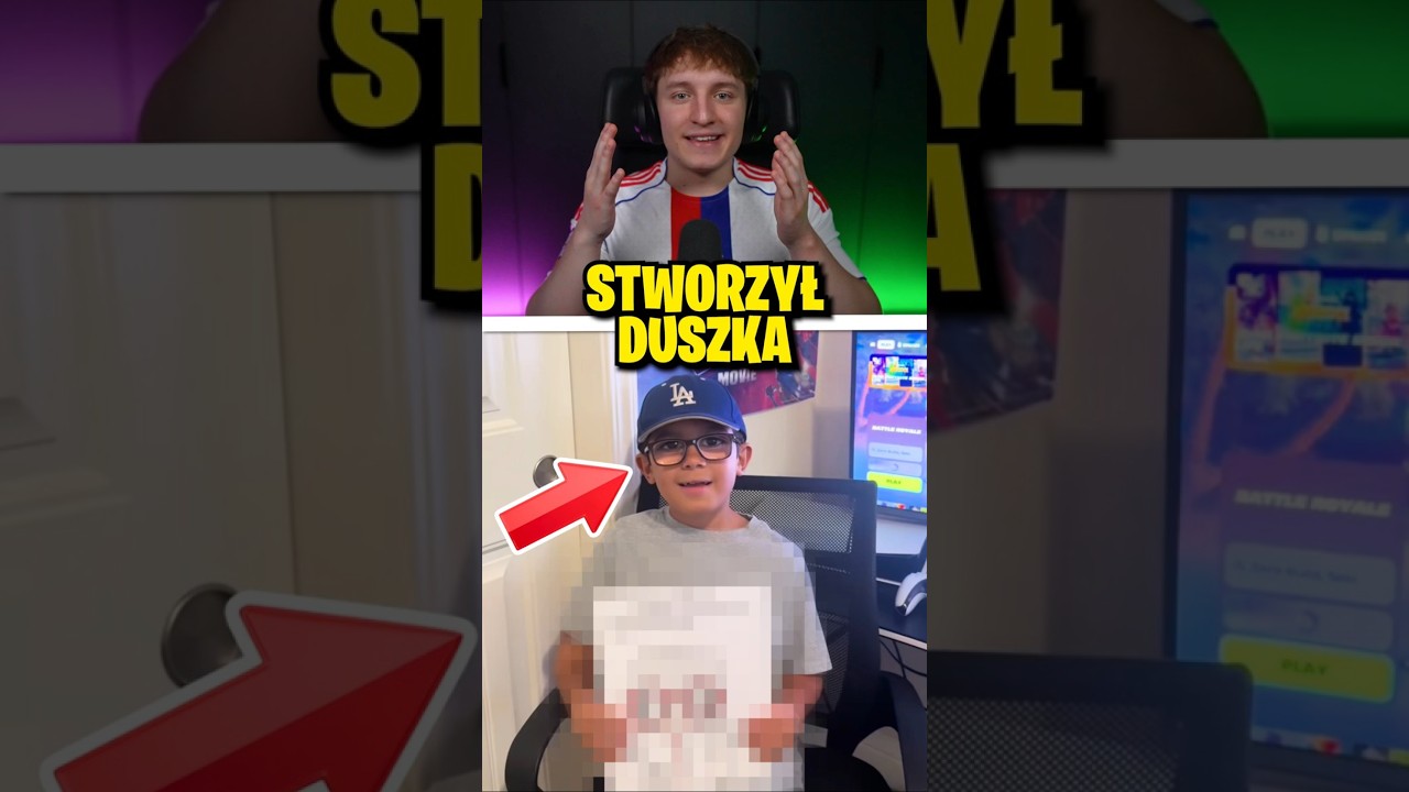 Chłopiec stworzył własnego duszka w Fortnite! 😍 #fortnite #matek #epicpartner