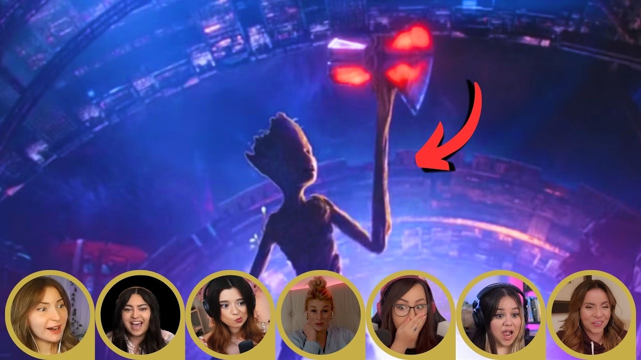 Making Stormbreaker Scene Reaction- Groot Lifts Thor's Hammer - Avengers Infinity War 2018 Movie