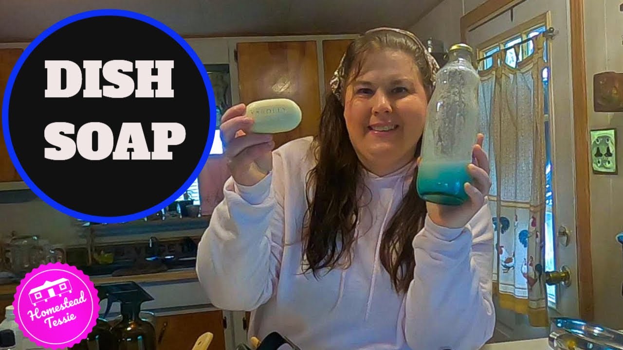 Low On Money? Bar Soap Into Dish soap  and it WORKS !