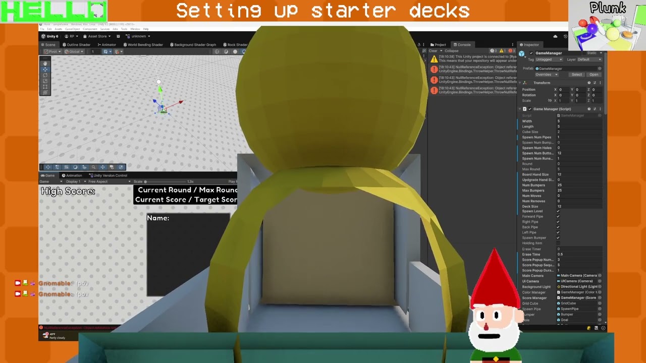 Setting up starter decks [Garden Gnome Vtuber]