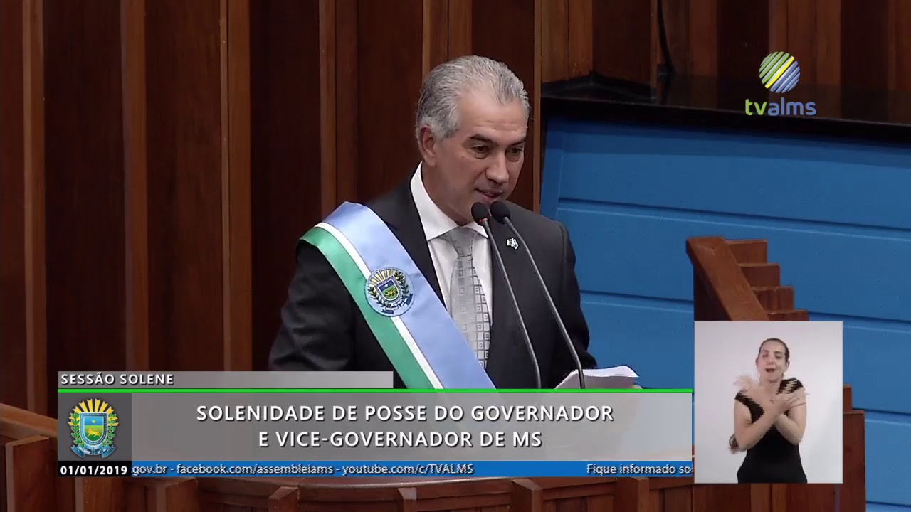 Cerimonia de posse do Governador e vice-Governador  01/01 -TV ALMS(2019)
