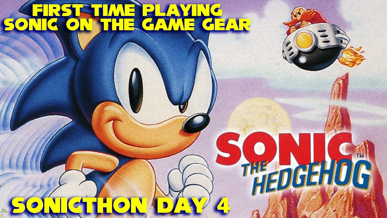 SONICTHON - DAY 4 - PLAYING SONIC ON THE GAME GEAR FOR THE FIRST TIME - LIVE
