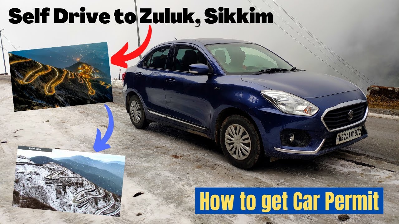Kolkata to Sikkim by Road || Sikkim Car Permit || Maruti Dzire Snow Drive || Zuluk Road Condition