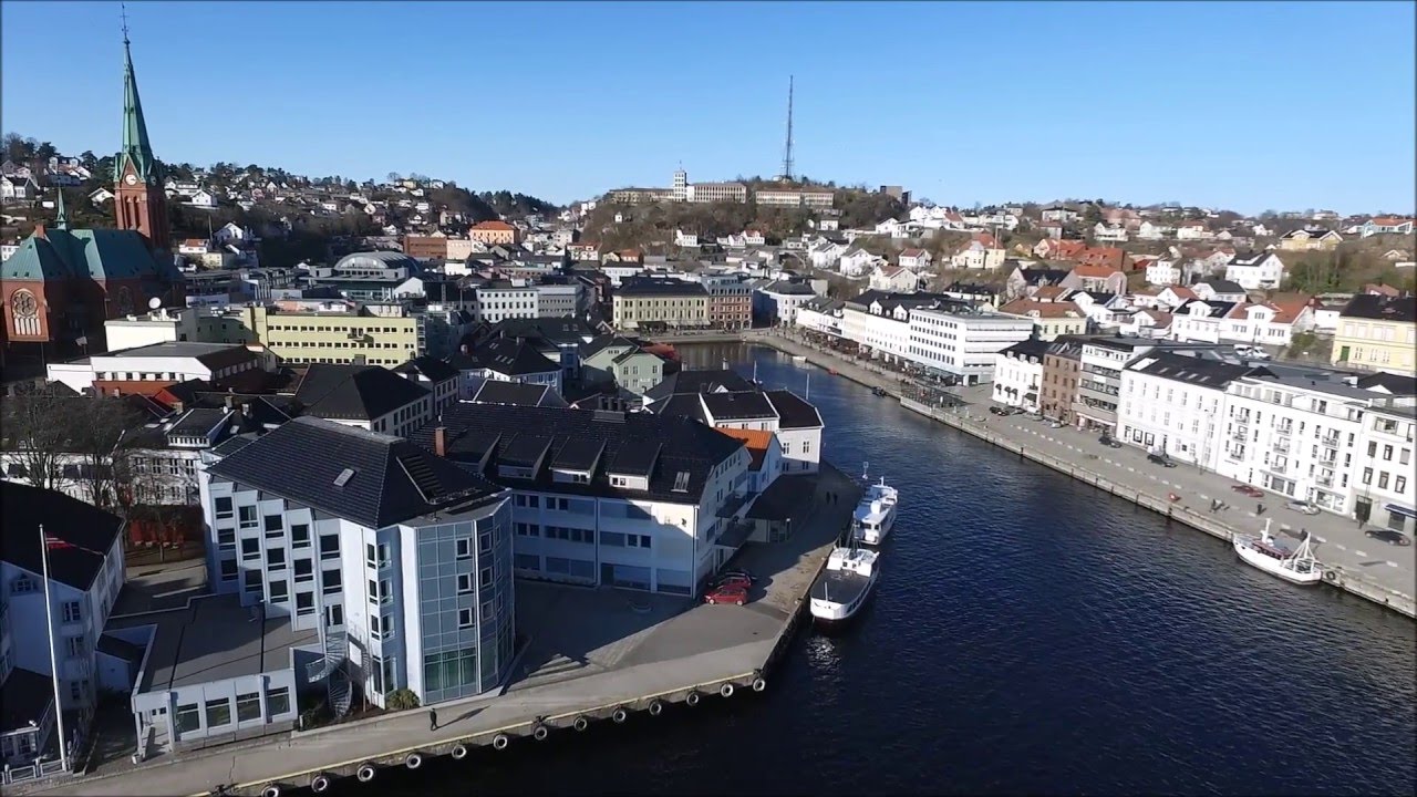 Arendal -  Drone films Norway