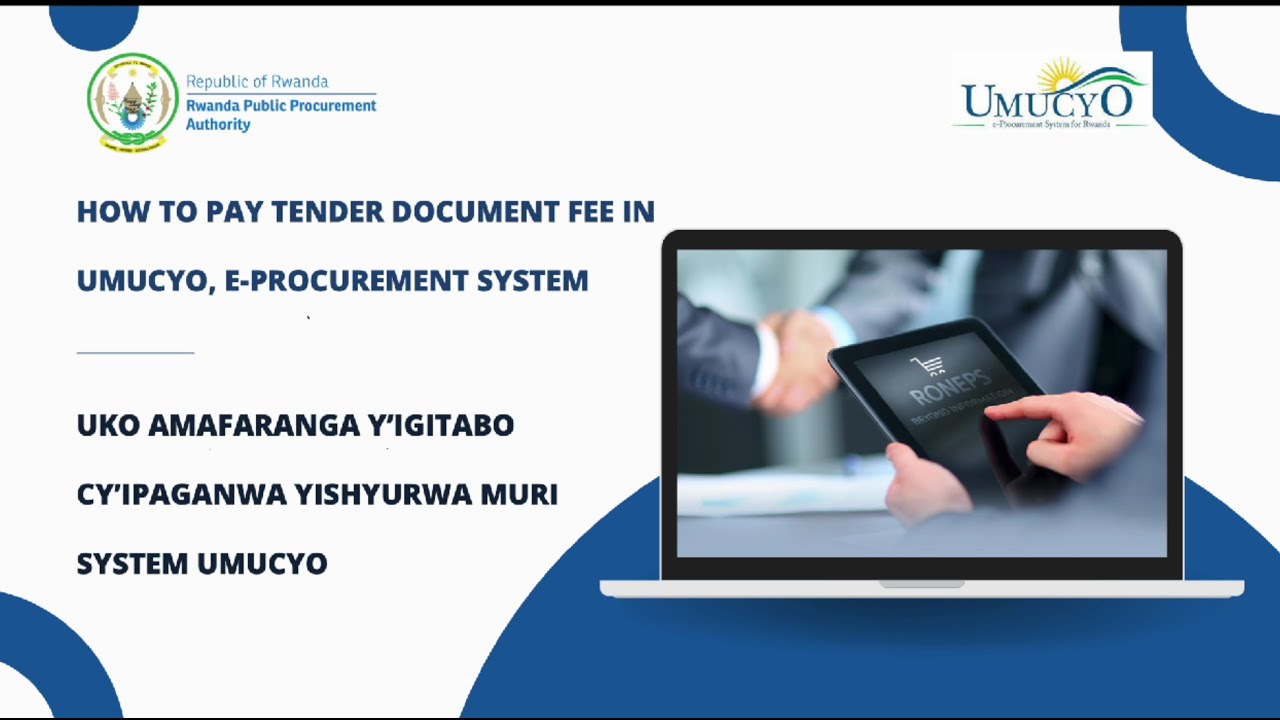 Tender Fee Payment Video Guide