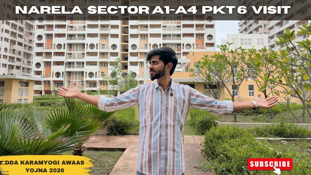 Narela Sector A1-A4 Pocket 6 DDA Flats Visit 🏢 | LIG MIG HIG Full Tour | Karamyogi Awaas Yojna 2026
