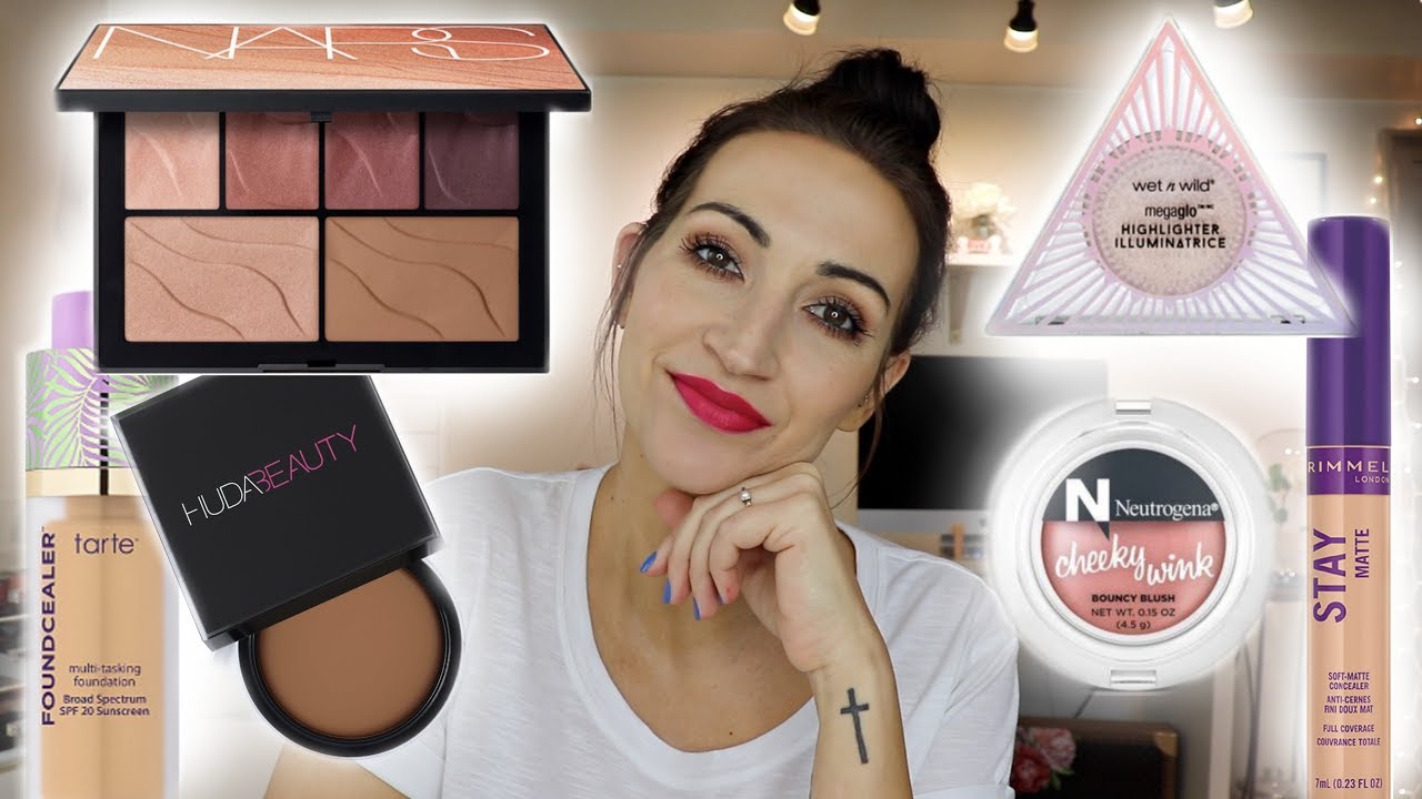 GRWM TRYING NEW PRODUCTS | NEUTRAL EYES & HOT PINK LIPS