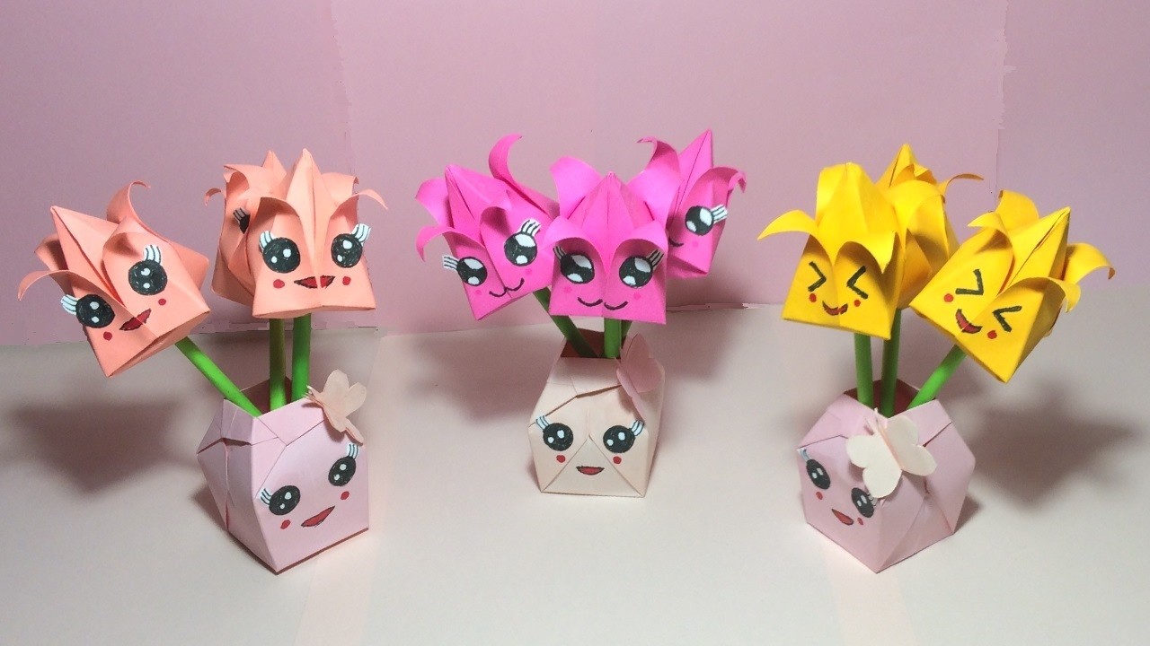 Now to Make a Paper Tulip 🌷 | Easy Origami Flower DIY