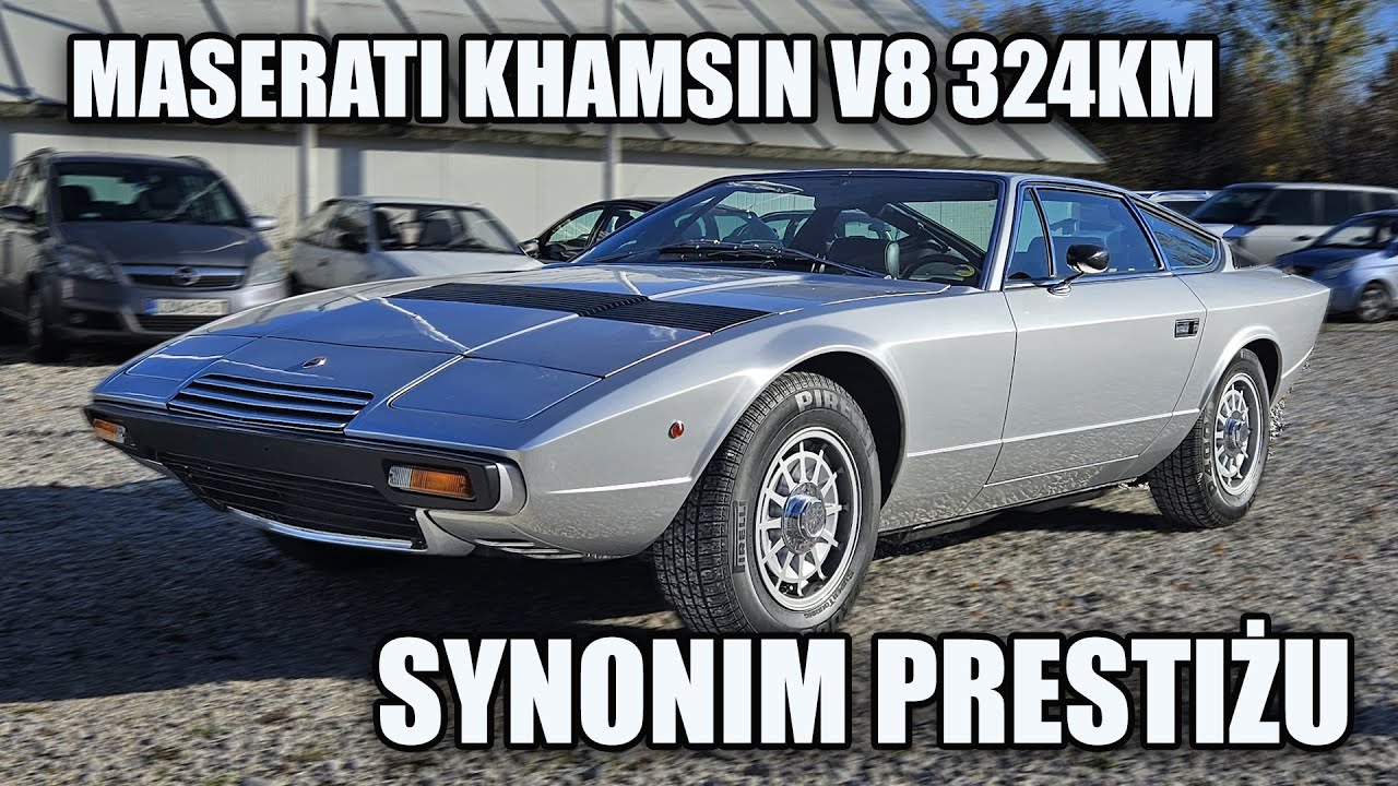 Maserati Khamsin z 1977r nadal kradnie show !! Pojemność 4.9 V8 i 324KM