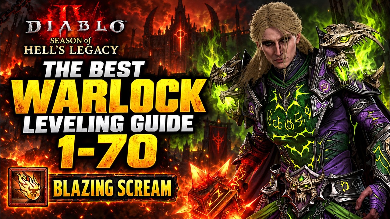 ЛУЧШИЙ билд на прокачку Чернокнижника 1&ndash;70 | Blazing Scream &mdash; Diablo 4, 15-й сезон