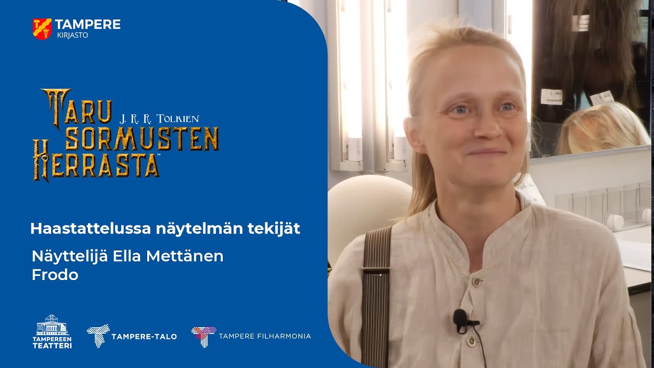 Näyttelijä Ella Mettänen (Frodo). Taru Sormusten herrasta -suurtuotannon tekijät