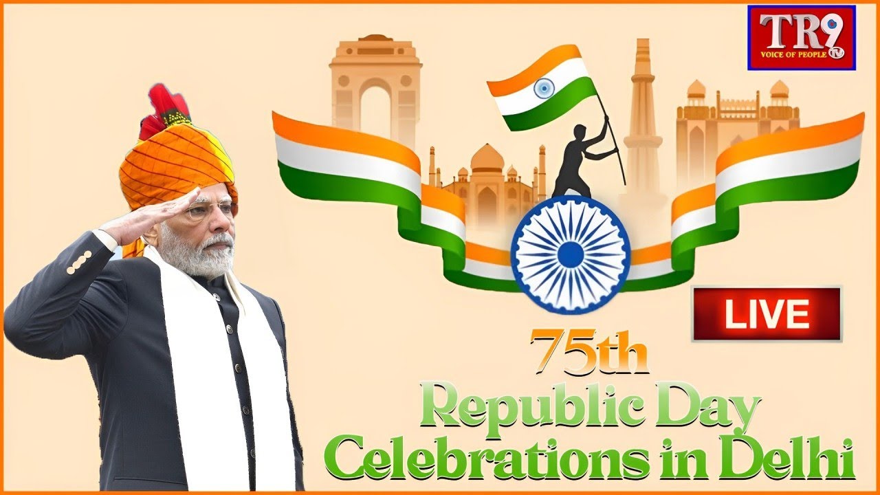 LIVE :PM Modi attends 75th Republic Day Celebrations in Delhi || #tr9tvlive