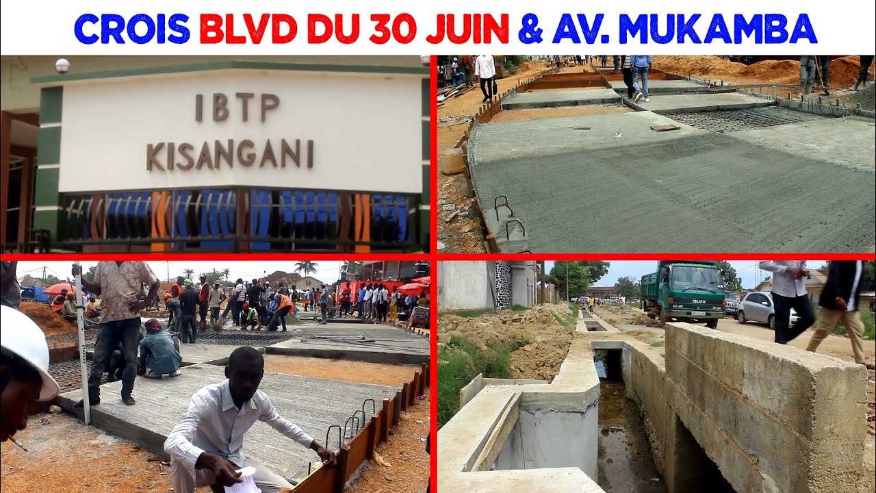 💯% TRAVAUX À KISANGANI : RÉHABILITATION DE L'AVENUE LAC MUKAMBA AU CROISEMENT DU BLVD DU 30 JUIN
