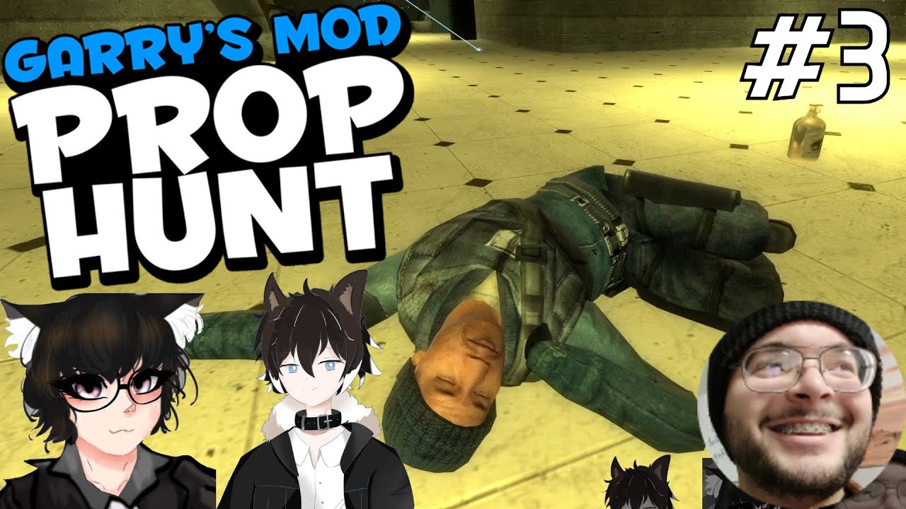 Garry's Mod Prop Hunt #3 - Chaos Begins ft. MyNameIsQuinn, DocileDoggo, and wheatbread6831