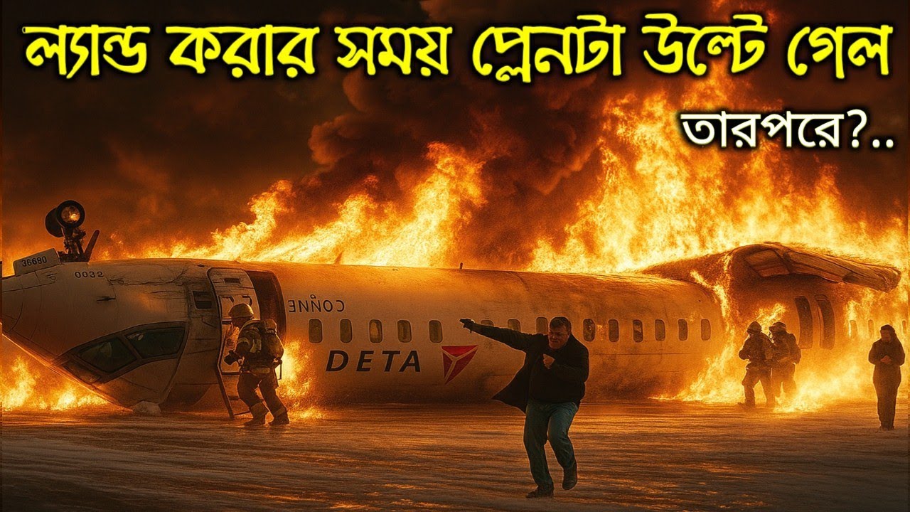 প্লেন ল্যান্ড করার সময় উল্টে গেল, তারপর যা ঘটলো জানলে চমকে উঠবেন- Case Study About Delta Air CRJ900