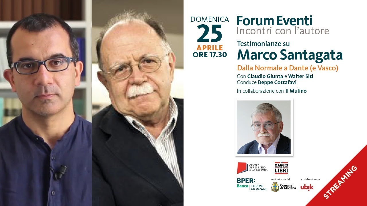 Testimonianze su Marco Santagata a partire dal suo ultimo libro 