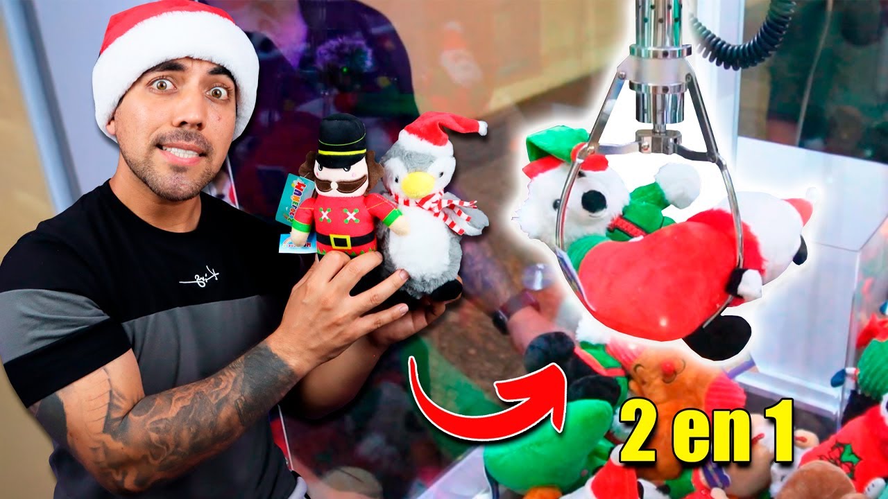 &iquest;2 PELUCHES CON UN SOLO INTENTO? | CACER&Iacute;A DE MU&Ntilde;ELOCOS NAVIDE&Ntilde;OS