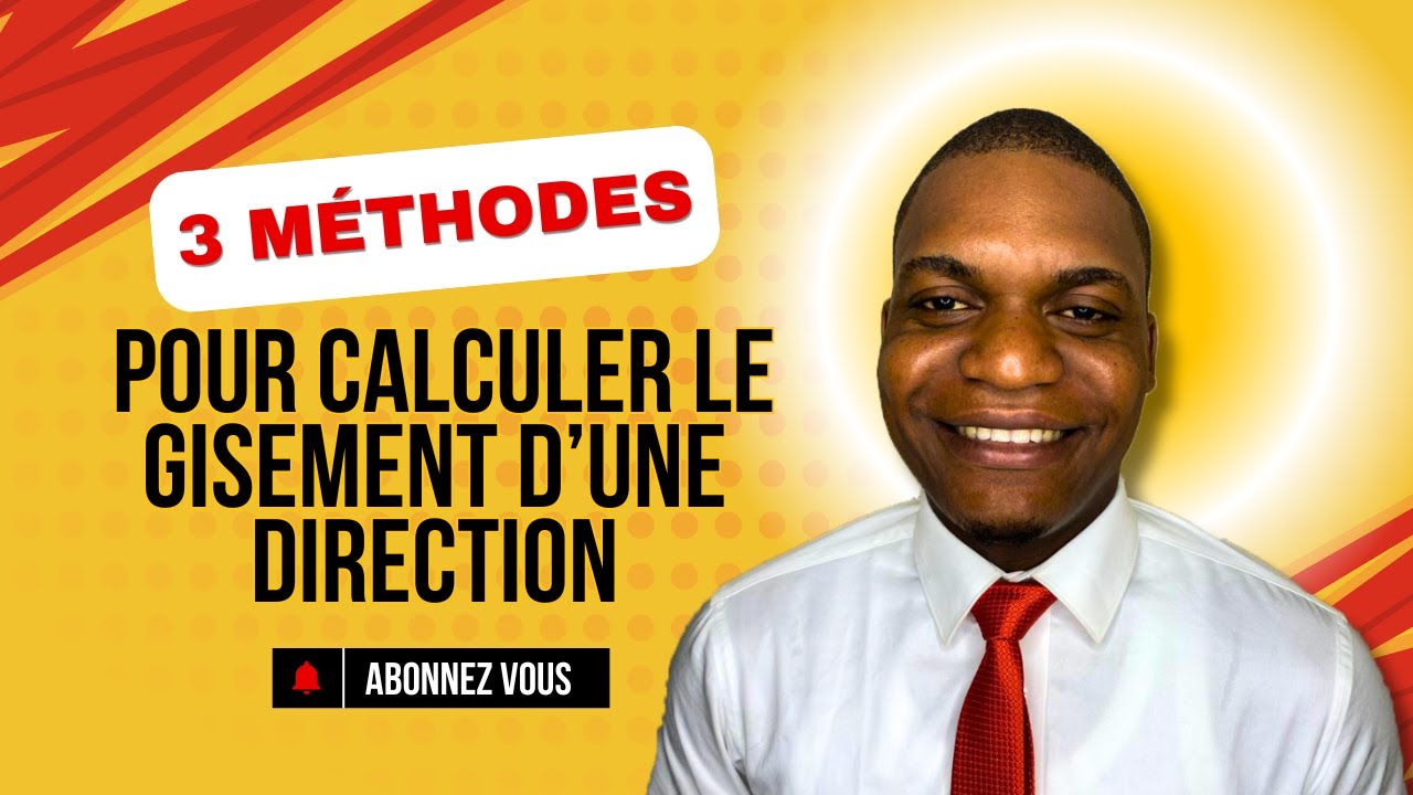 Trois méthodes pour calculer le gisement d’une direction