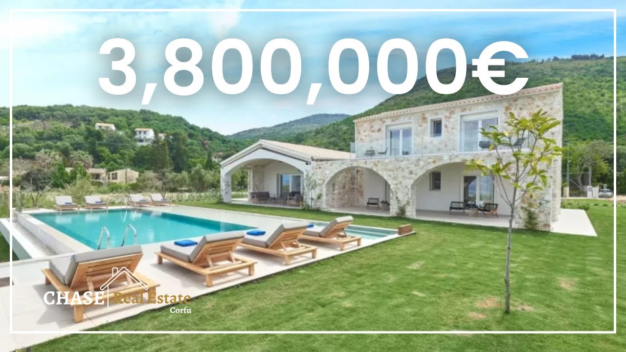 Beachfront stone villa, North Corfu