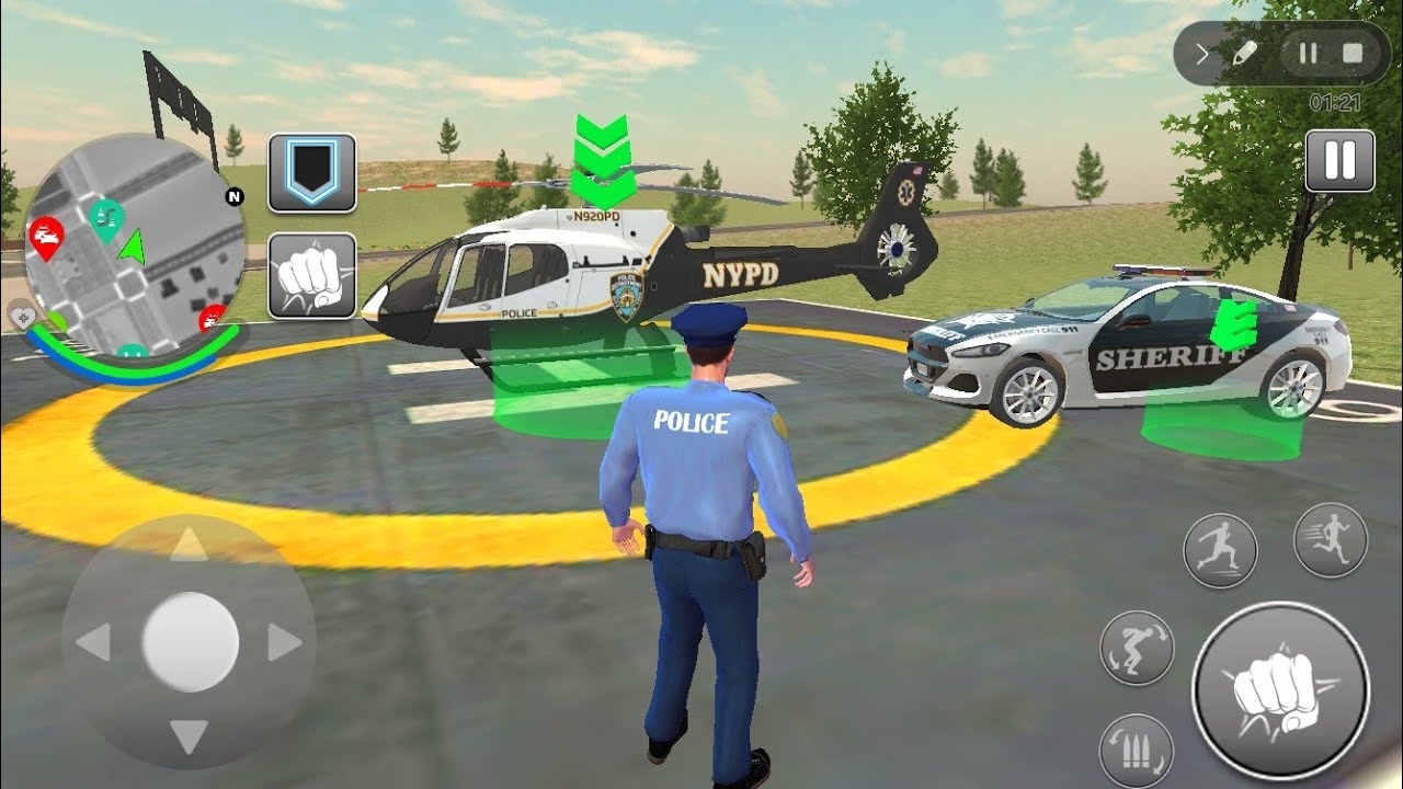 Police Car Chase Simulator gameplay Real Cop Car Simulator game 