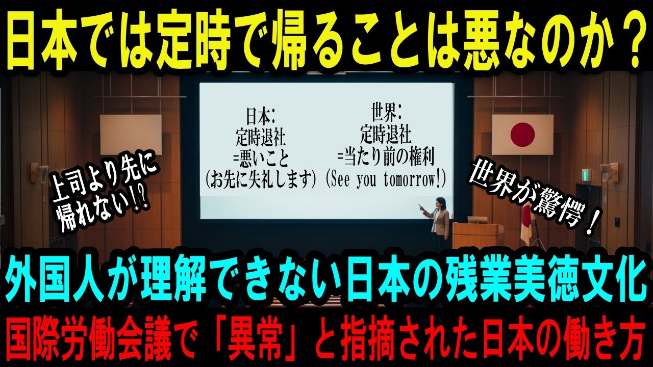 【涙腺崩壊】「定時で帰る若者が羨ましい...でも甘いとも思う」この葛藤、わかりますか？あなたは間違ってない、時代が変わっただけ【海外の反応】