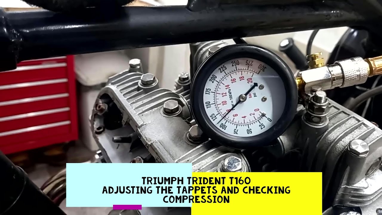 Triumph Trident T160 - Adjusting the tappets and Checking Compression