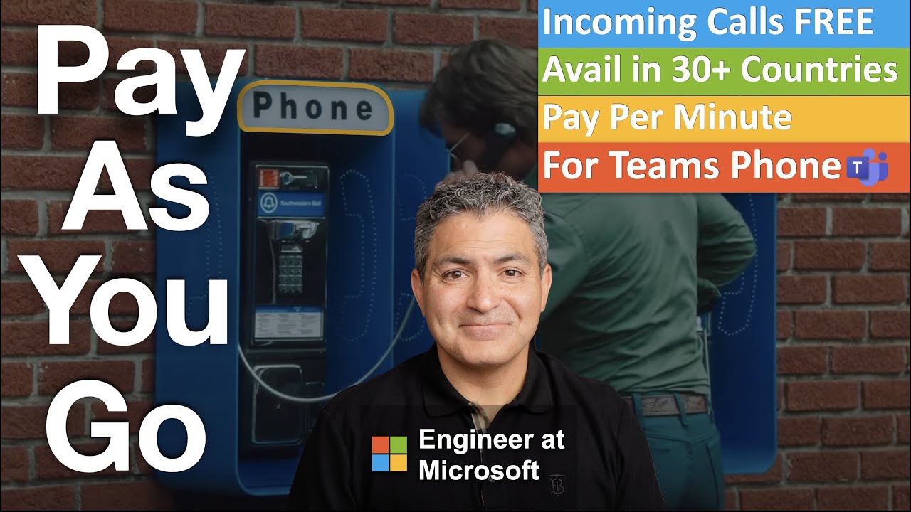 Инженер Microsoft объясняет тарифные планы телефонных звонков с оплатой по мере использования для...