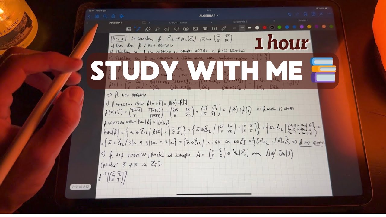 IO STUDIO, TU RILASSATI! 📚 (Algebra 1) | ASMR