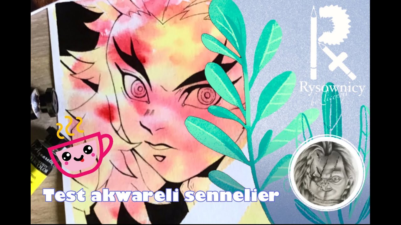 Test akwareli od  Sennelier + mini poradnik na efekt tie-dye (draw_with_mati)