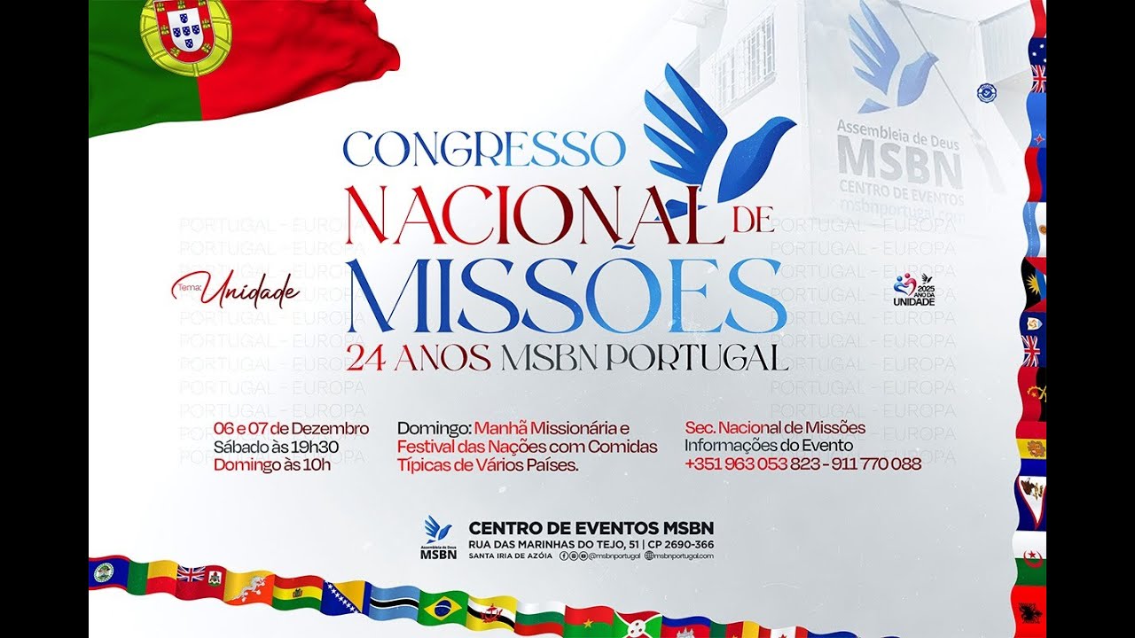 🔴 AO VIVO | Congresso Nacional de Miss&otilde;es - 24 Anos MSBN Portugal