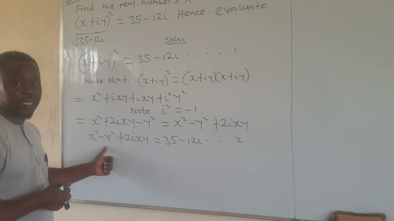 How to find the values of X and Y in Complex number