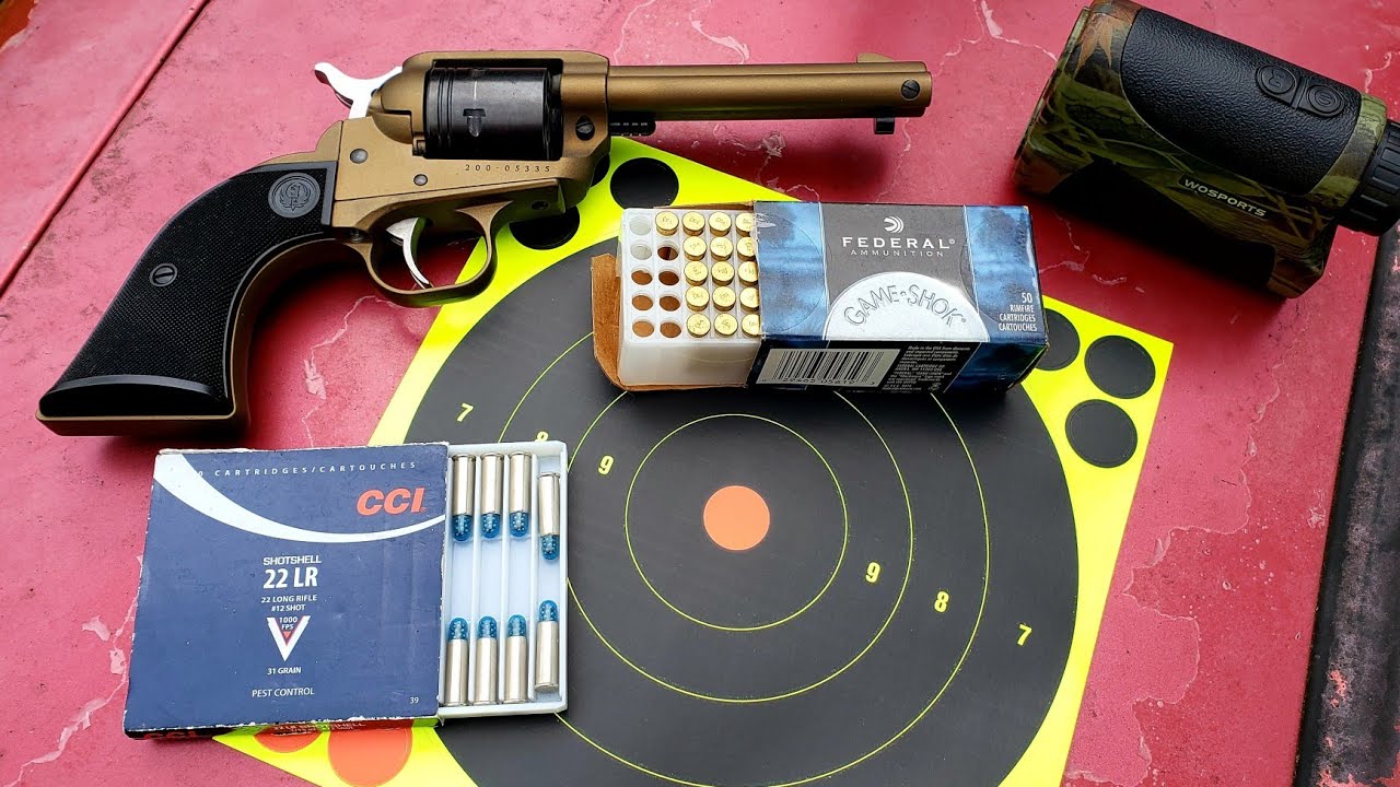 Дробь .22 Shotshell Bird Shot из револьвера .22 CCI Federal 22LR