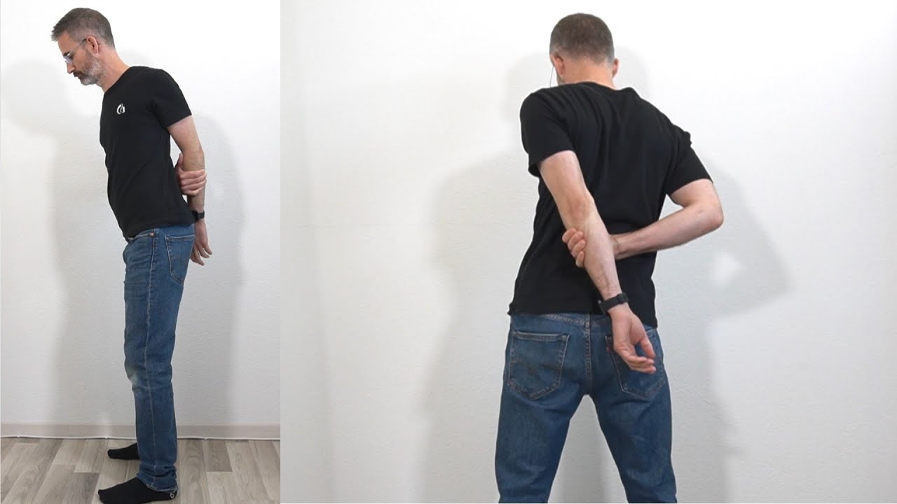 Standing Serratus Anterior Stretch Variant