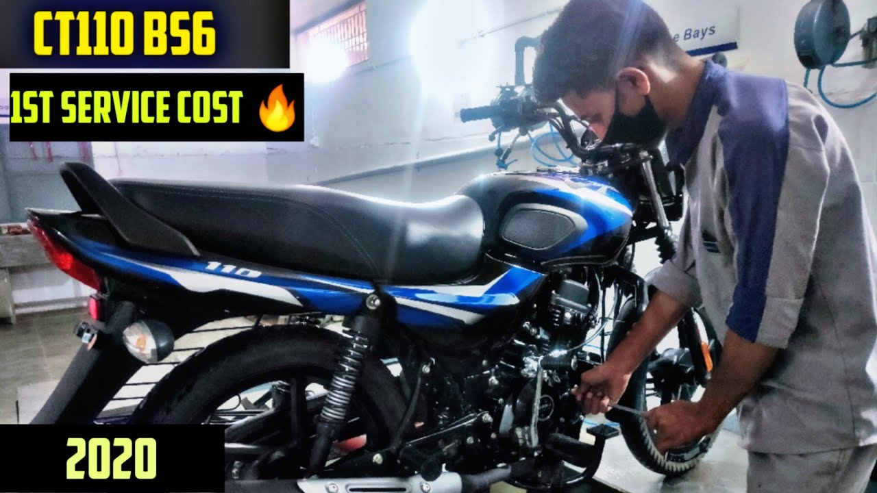 🔥Bajaj Ct110 BS6 1st service cost||review||shocking Result😱 all charges.lockdown service.2020