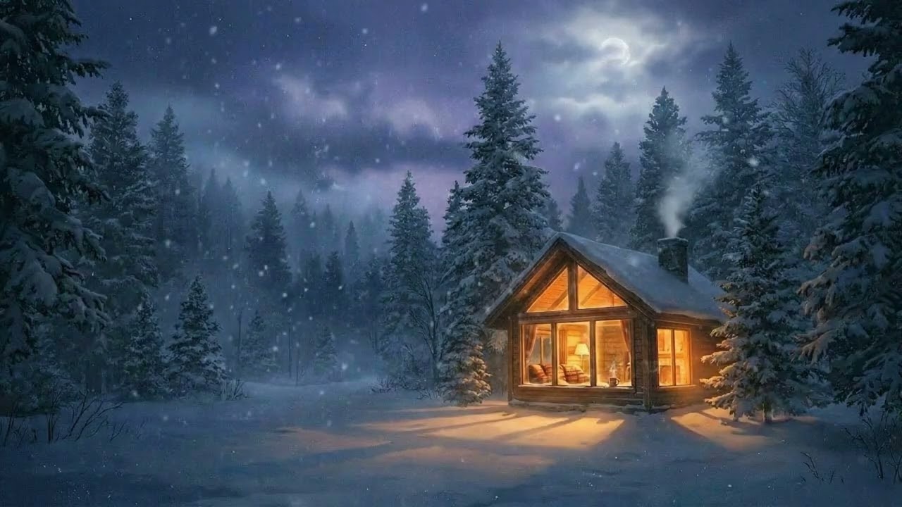 Forest Snow Walk Ambience 🌲 Calm Lo-Fi & Winter Stillness | Quiet Pines