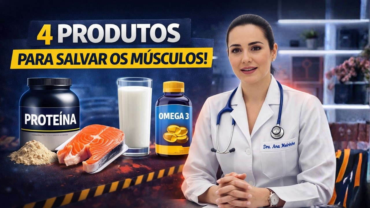 Estes quatro produtos salvarão seus músculos da atrofia! Dicas úteis para idosos | Dra. Ana Meirinha