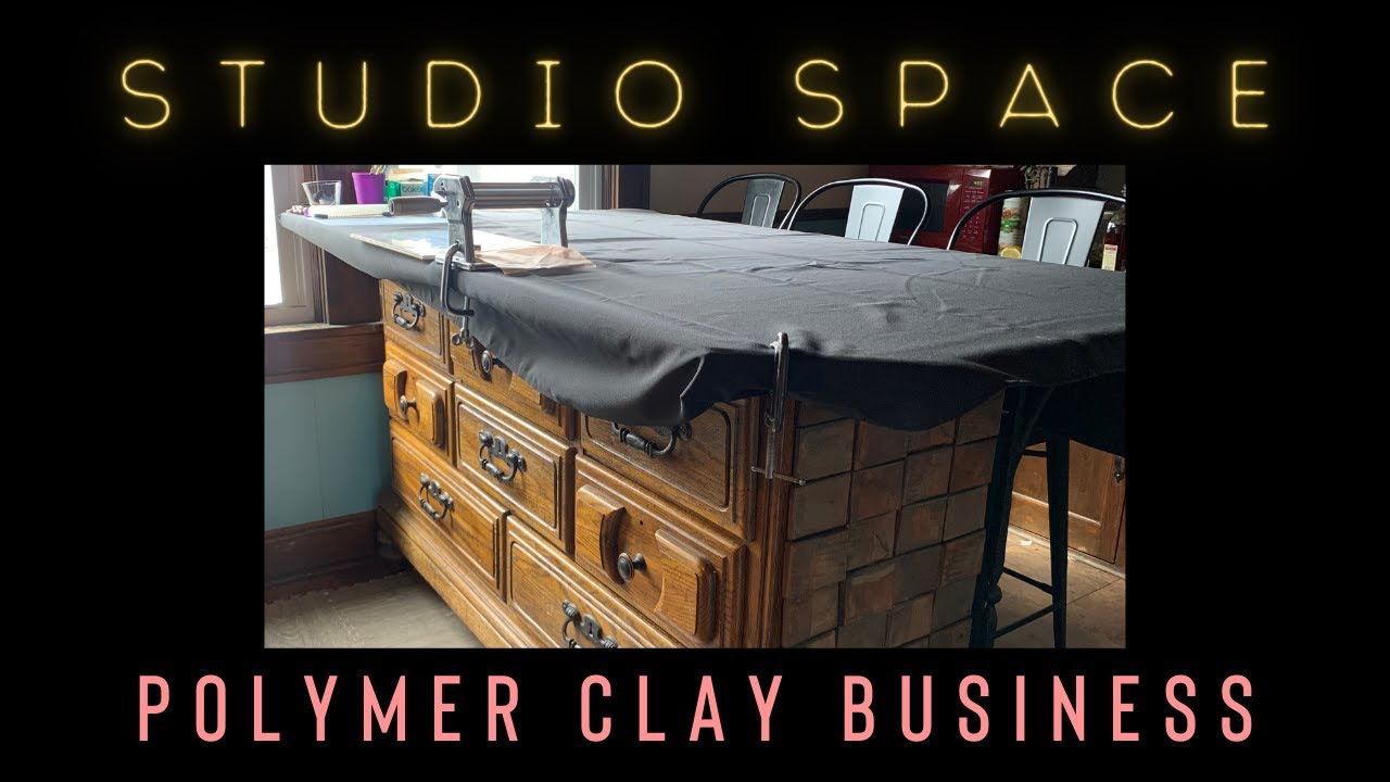Polymer Clay Studio Space - How I organize my workstation