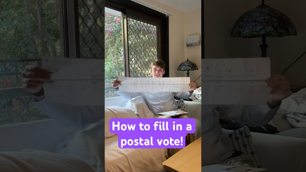 How to fill in a postal vote!