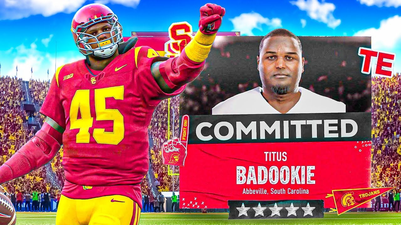 I Made the First Tight-End in CFB 25 Road to Glory!!!