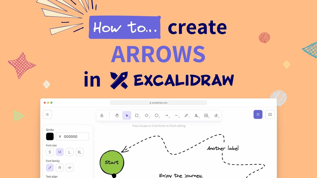 💡 How to create ARROWS in Excalidraw 👀 | Step-by-step TUTORIAL #2