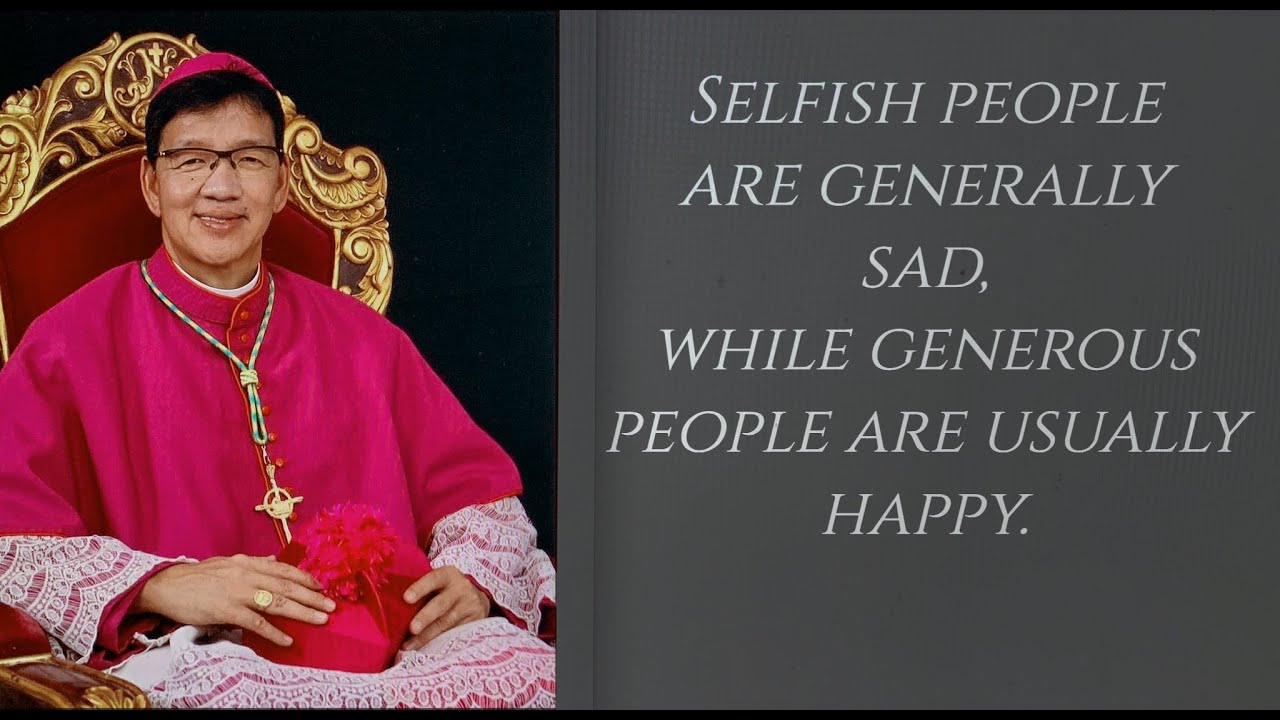 Misa de Gallo - 6th Day. SELFISH PEOPLE ARE GENERALLY SAD, WHILE GENEROUS PEOPLE ARE USUALLY HAPPY