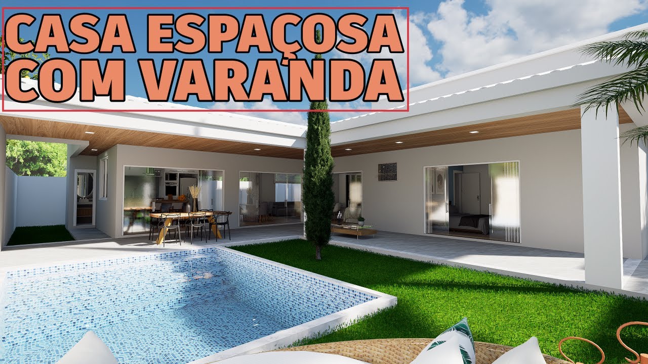 Casa em L com Piscina e Área Gourmet – Terreno 14m