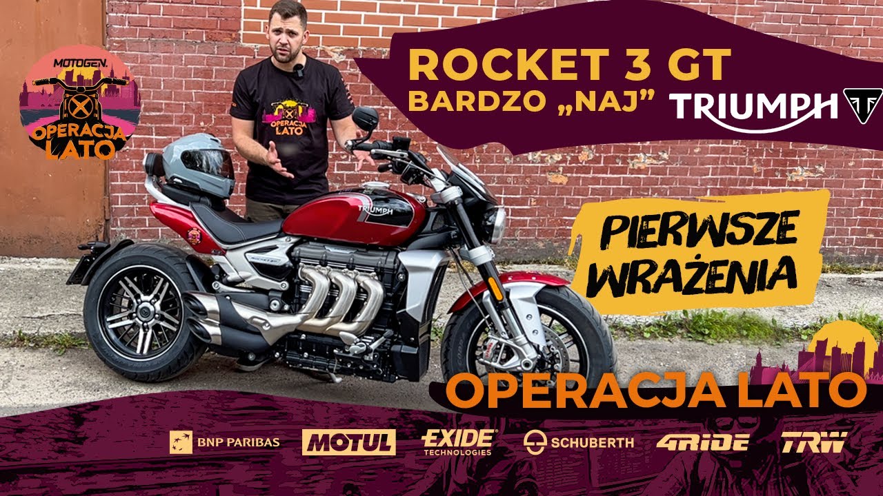 Triumph Rocket 3 - najbardziej męski motocykl, jaki możesz kupić. Szybka opinia #operacjalato