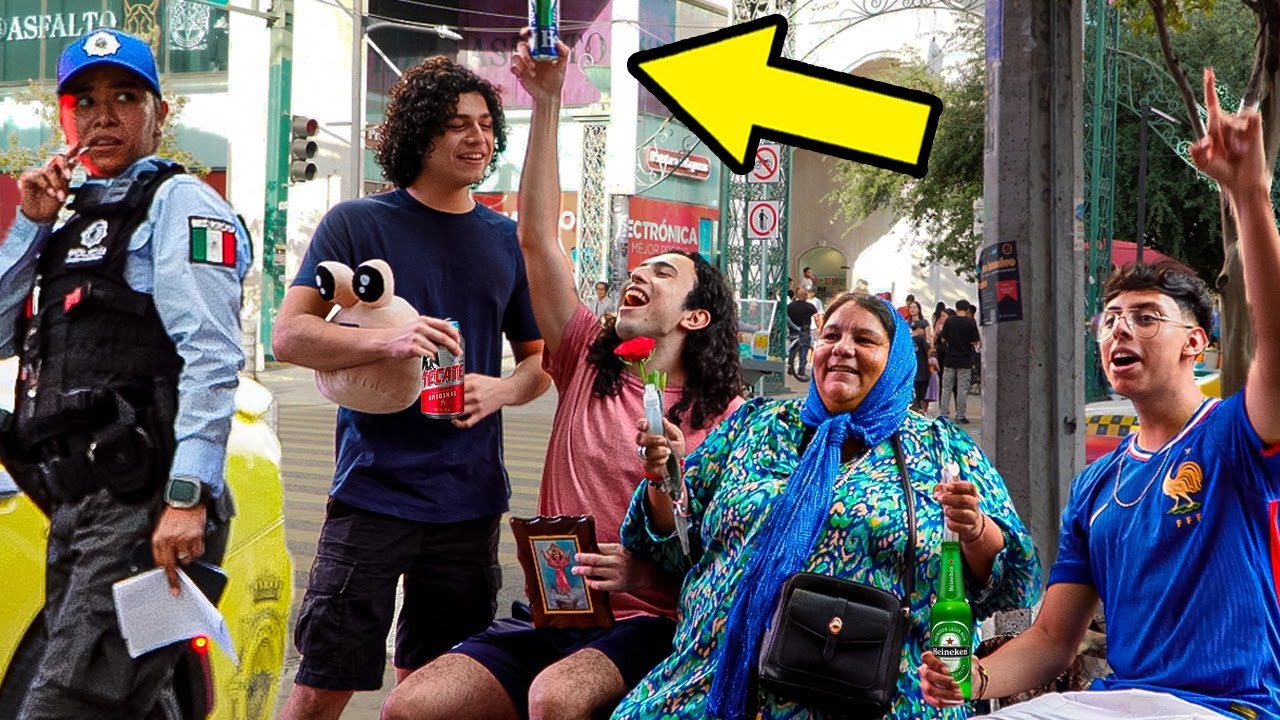 Tomando Alcohol Enfrente de Polic&iacute;as con Tato Gonzalez