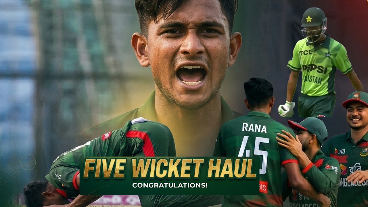 Bangladesh Star Nahid Rana Wrecks Pakistan Batting | What a Collapse day for Pakistan Cricket