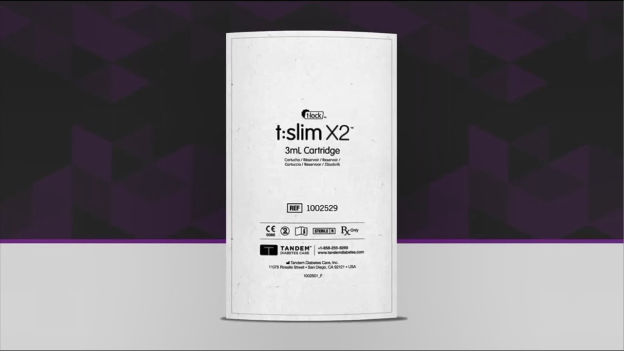 Tandem Diabetes Care- Cómo cargar un cartucho nuevo en su bomba de insulina t:slim X2™