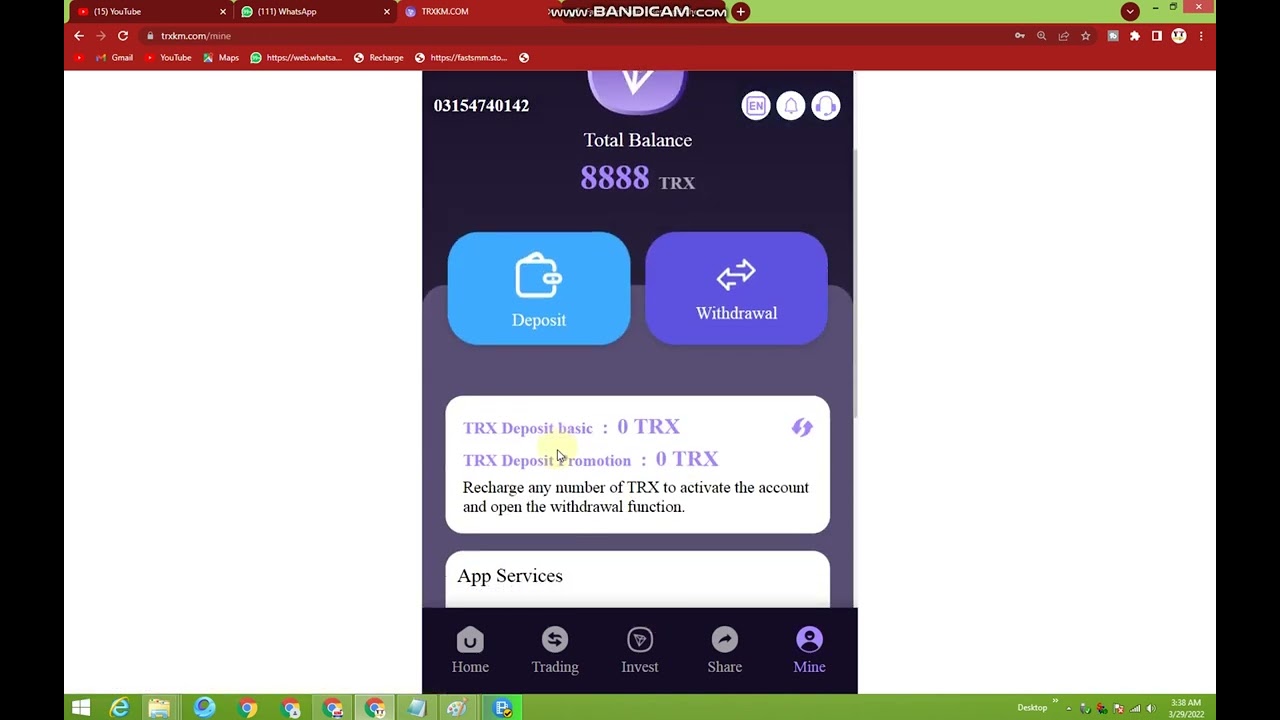 RON Mining | TRX Mining | TRX Mining App | New TRX Mining Site 2022 | Token Site
