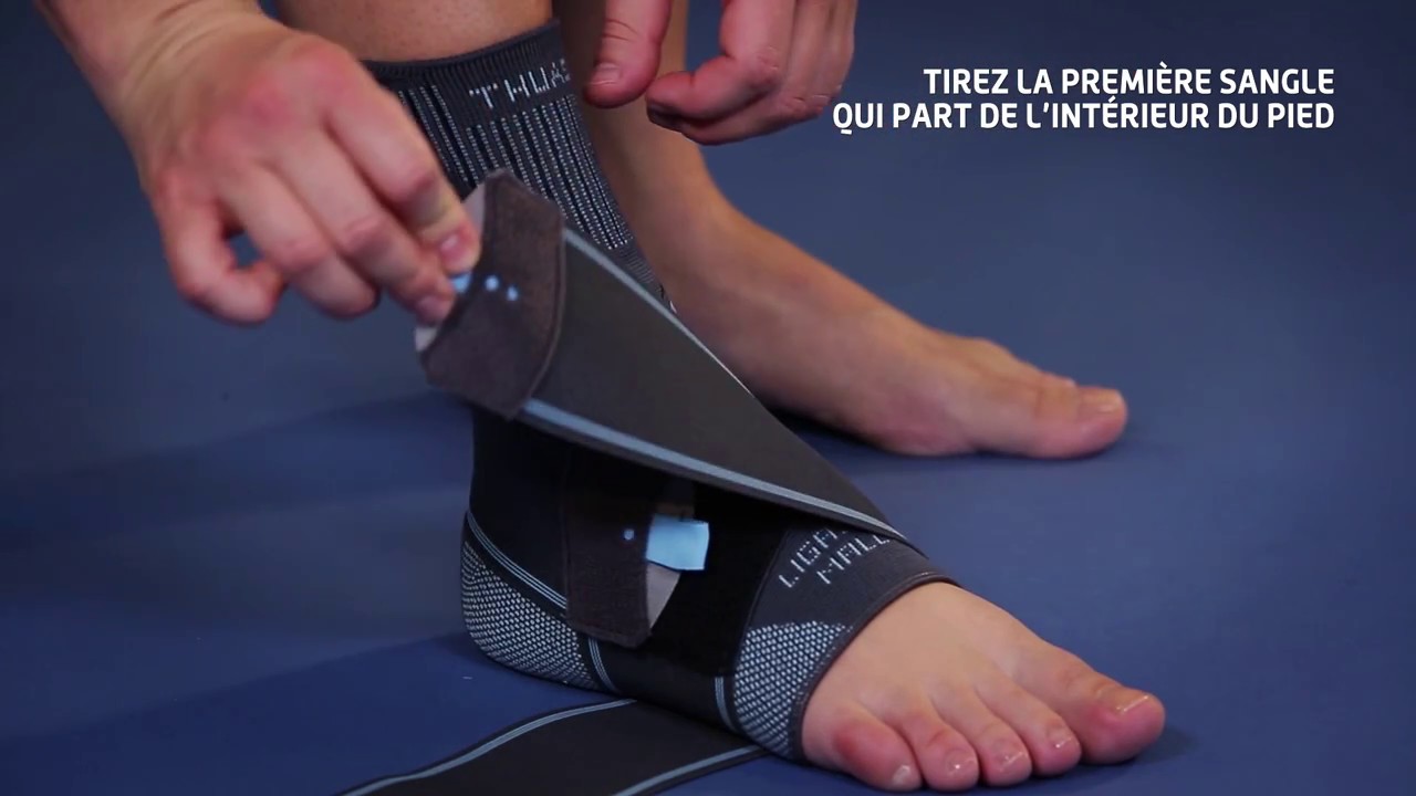 Thuasne - Chevillère ligamentaire Ligastrap® Malleo - Mise en place