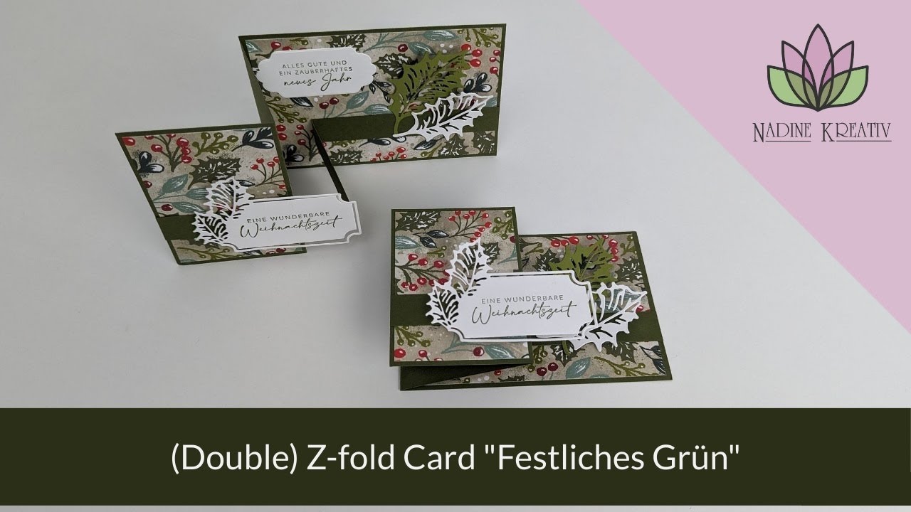 Bastelanleitung (Double) Z-fold Card 