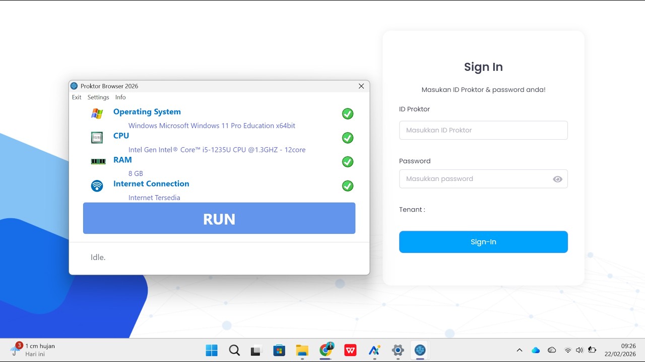 Cara Instal ProktorBrowser Admin Untuk TKA Online Jenjang SD/SMP